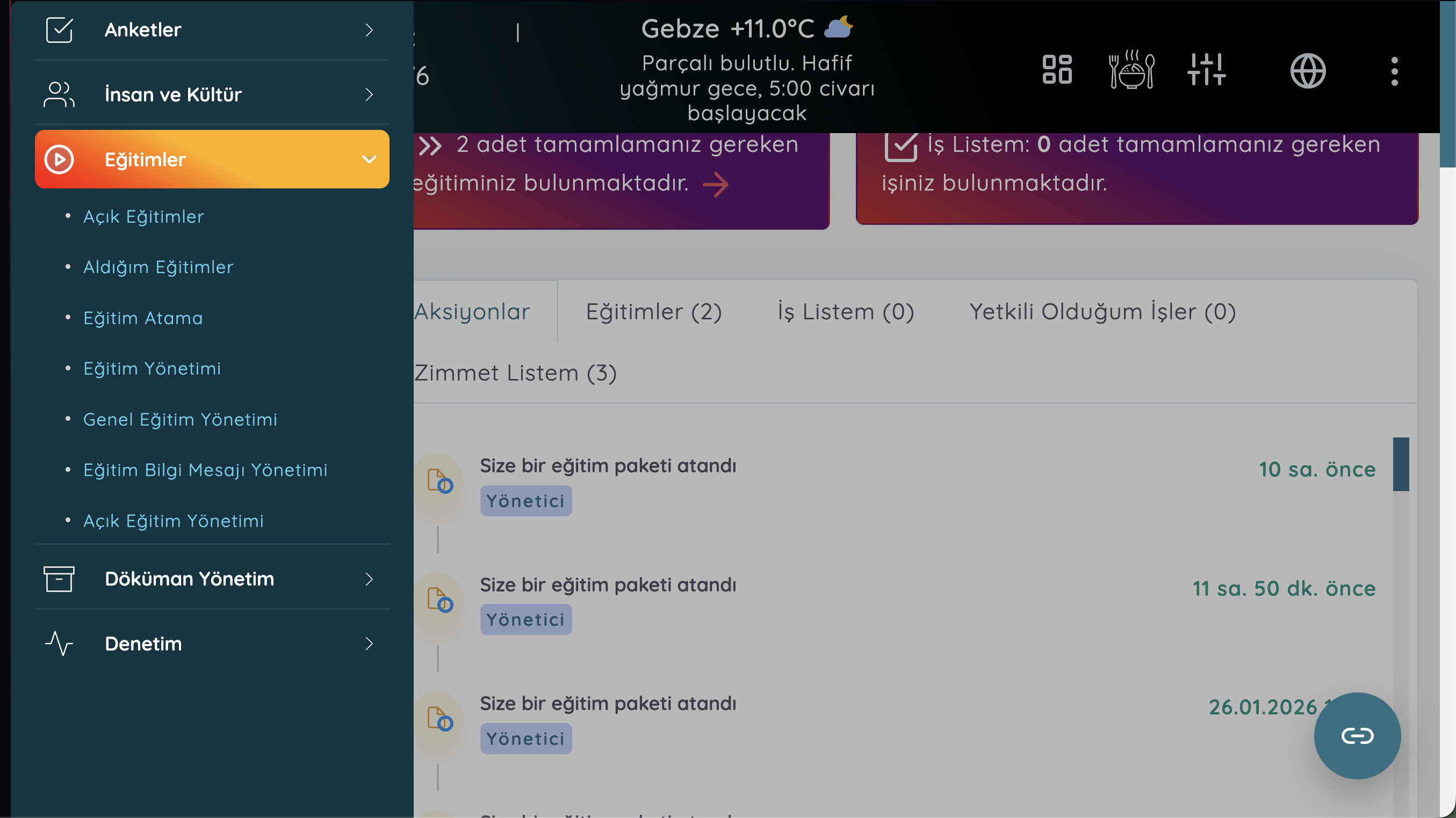 Online Eğitim Yönetimi