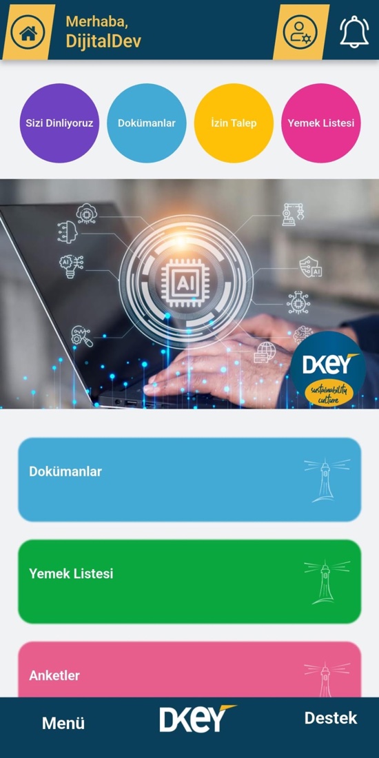 DijitalDev Mobil uygulama